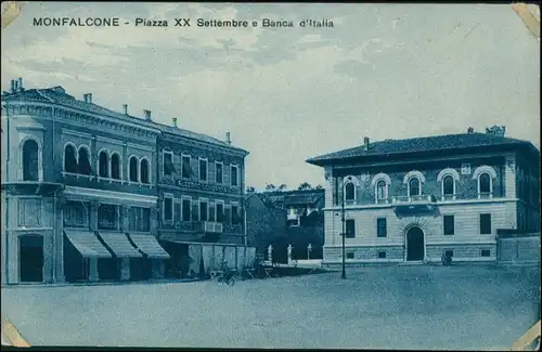 Monfalcone Monfalcon Tržič Piazza XX Settembre Bank Italia 1915