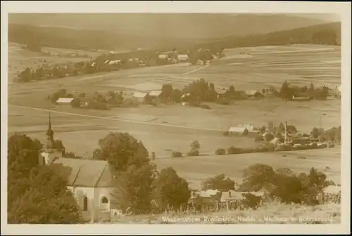 Postcard Wassersuppen Nemanice Stadtpartie Domažlice  Bezirk Taus 1930