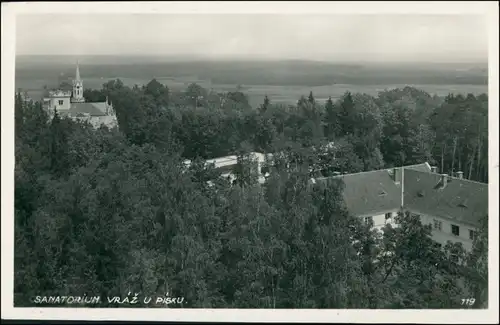 Postcard Vráž u Písku Kurhaus - Sanatorium 1939