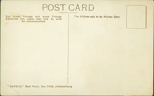 Postcard Pietermaritzburg Crossing the Tugela River 1927