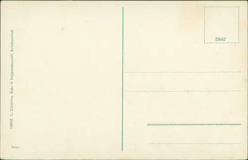 Postcard Kristianstad Parti öfver fran Marten Perssons Magasin 1913