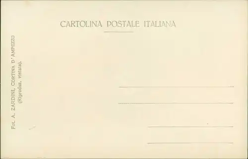 Cartoline Cortina d´Ampezzo Straßenpartie an der Stadt 1930