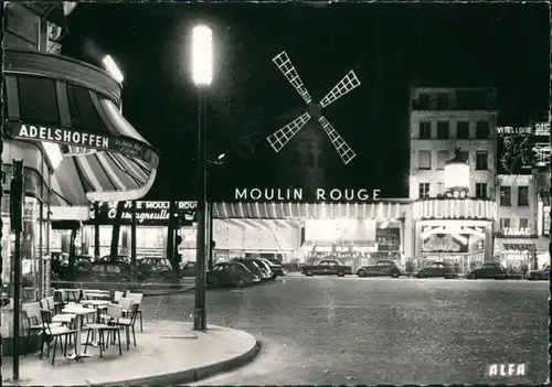CPA Paris Moulin Rouge bei Nacht 1965