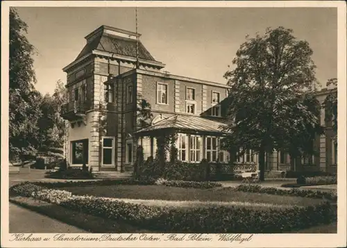 Postcard Bad Polzin Połczyn Zdrój Sanatorium der Deutsche Osten 1929