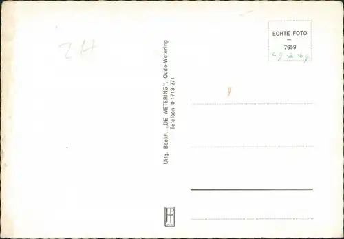 Postkaart Oude Wetering Straßenpartie 1962
