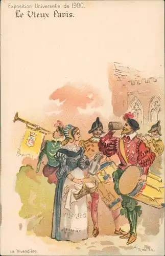 CPA Paris EXPO La Vivandjere Le Vieux Paris 1900