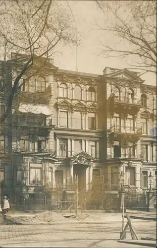 Ansichtskarte Hamburg Straßenpartie Stadthaus - Privatfoto AK 1912
