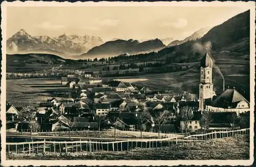 Ansichtskarte Nesselwang Stadtpartie - Fotokunst 1935