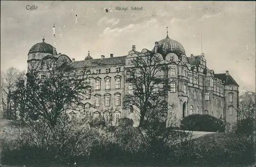 Ansichtskarte Celle Schloßpark - Schloß 1912