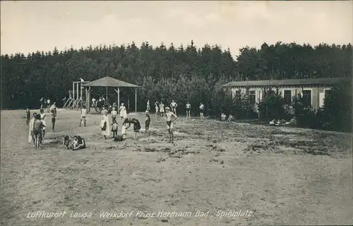 Ansichtskarte Lausa-Dresden Prinz Hermann Bad Spielplatz Weixdorf 1917