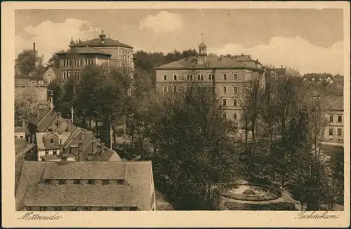 Ansichtskarte Mittweida Technikum - Straßenpartie 1928