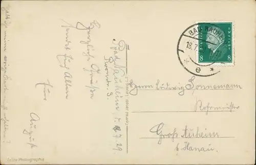 Ansichtskarte Bad Nauheim Parkanlagen - Teichhaus 1929