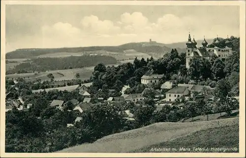 Ansichtskarte Artstetten-Pöbring Stadtpartie 1938