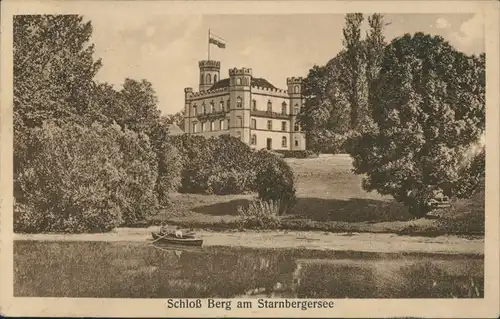 Ansichtskarte Berg (Starnbergersee) Schloss Berg - Künstlerkarte 1925