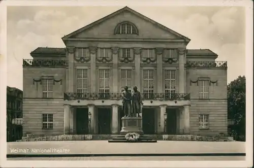 Ansichtskarte Weimar Deutsches Nationaltheater 1938