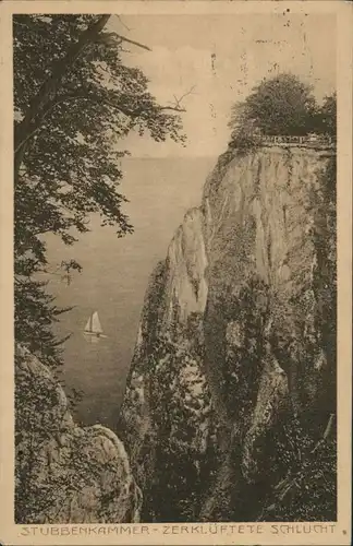 Ansichtskarte Stubbenkammer-Sassnitz Stubbenkammer 1913