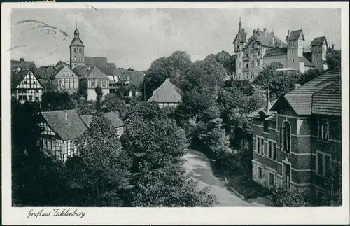 Ansichtskarte Tecklenburg Straßenpartie 1934