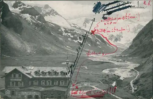 Ansichtskarte Kaprun Mooserboden Moserboden Alpen Panorama 1919/1921
