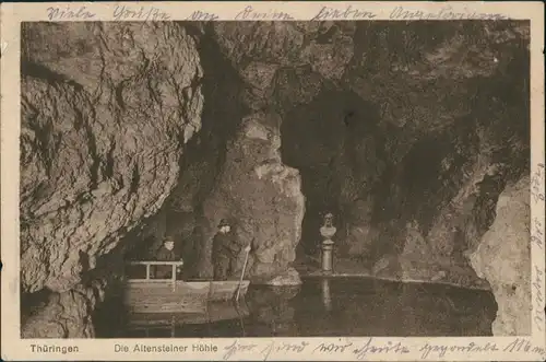 Altenstein-Bad Liebenstein Altensteiner Höhle, Höhle, Höhlengang, Innen 1925