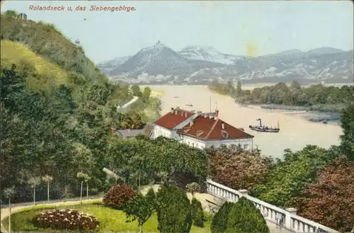 Ansichtskarte Rolandseck-Remagen Stadtpartie 1913