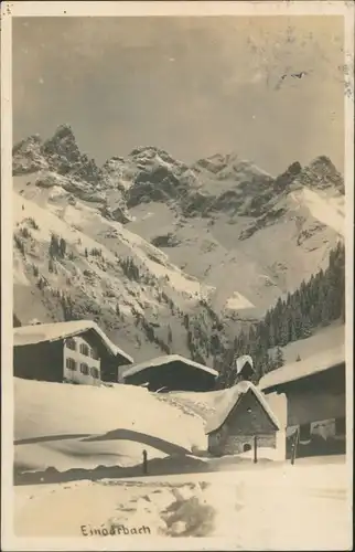 Ansichtskarte Einödsbach-Oberstdorf (Allgäu) Winterpartie 1930