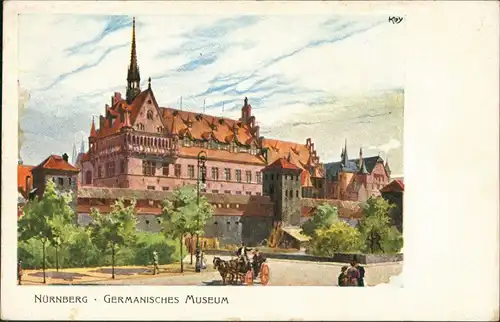 Germanisches Museum, Künstlerkarte Kley, Bayr. Landesausstellung 1906