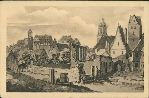 Ansichtskarte Meißen Alt Meißen - Die Stadttore 1922