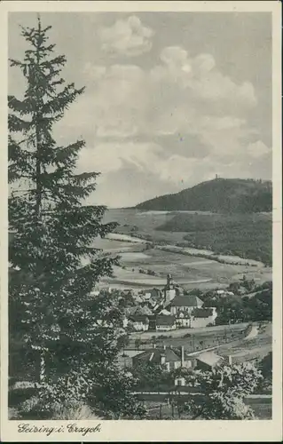 Fürstenwalde-Altenberg (Erzgebirge) Teilansicht  Vogelschau-Perspektive 1950