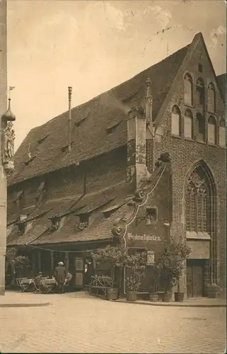 Nürnberg Bratwurstglöcklein Gasthaus Gaststätte, Außenterrasse 1910