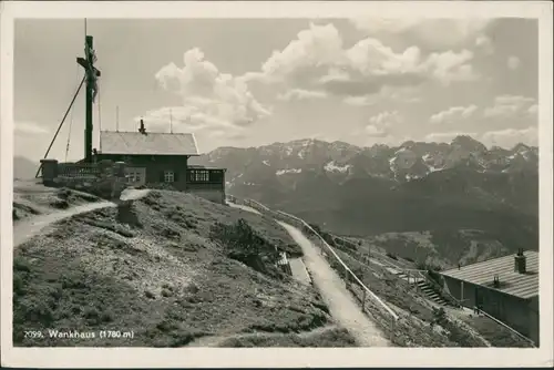 Ansichtskarte Garmisch-Partenkirchen Wankhaus - Wegkreuz 1936