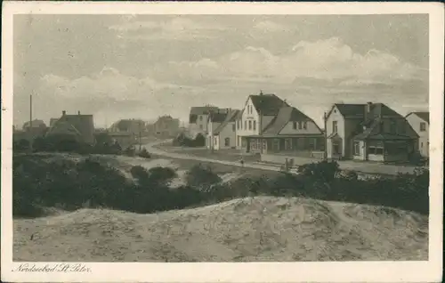 Ansichtskarte St. Peter-Ording Straßenpartie 1964