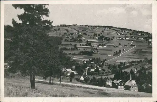 Sachsenberg-Georgenthal-Klingenthal Panorama-Ansicht mit Blickb Aschberg 1940