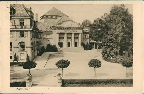 Ansichtskarte Bad Elster Kurtheater, Theater, Eingangsbereich 1930
