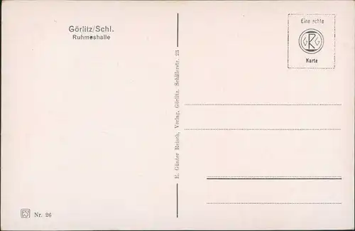 Görlitz Zgorzelec Oberlausitzer Gedenkhalle/Ruhmeshalle/Miejski Dom Kultury 1932
