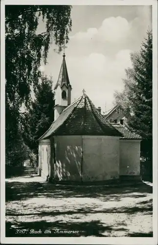 Ansichtskarte Buch am Ammersee-Inning am Ammersee Straßenpartie 1930