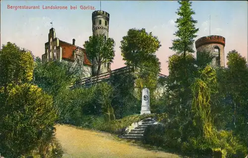 Ansichtskarte Görlitz Zgorzelec Am Bergrestaurant 1928