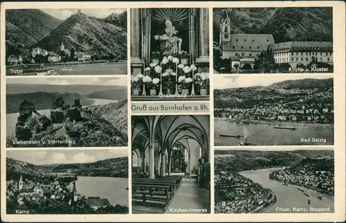 Ansichtskarte Kamp-Bornhofen Stadtteilansichten - Gnadenbild 1936