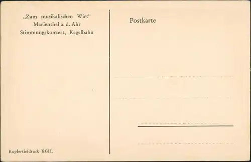 Marienthal (Ahr)-Bad Neuenahr-Ahrweiler "Bunte Kuh" im Ahrtal, Ahr   1925