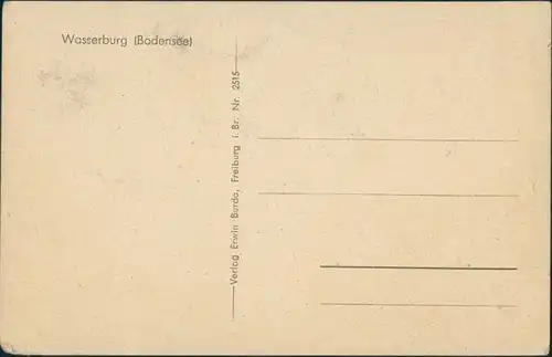 Wasserburg am Bodensee Panorama-Ansicht, See, Blick zu den Alpen 1925