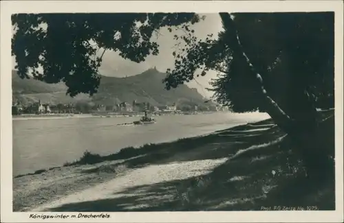 Ansichtskarte Königswinter Panorama-Ansichten Drachenfels 1930