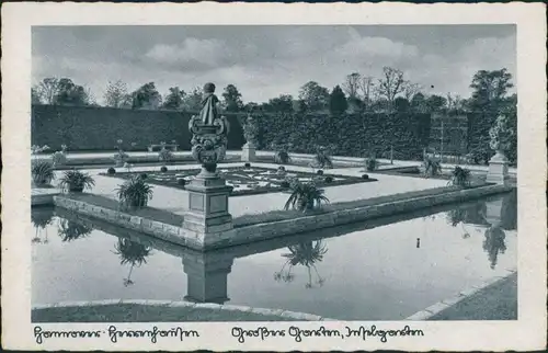 Ansichtskarte Herrenhausen-Hannover Großer Garten, Teichanlage 1930
