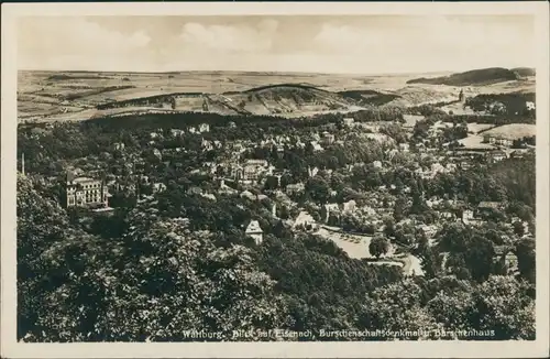 Ansichtskarte Eisenach Panorama-Totalansicht auf die Stadt 1930