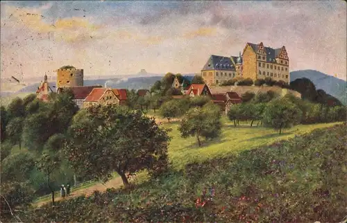Ansichtskarte Fischbachtal Schloss Lichtenberg 1930