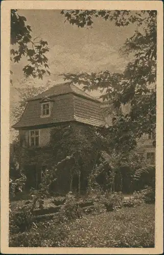 Ansichtskarte Weimar Goethehaus am Frauenplan, Pavillon a.d. Ackerwand 1930
