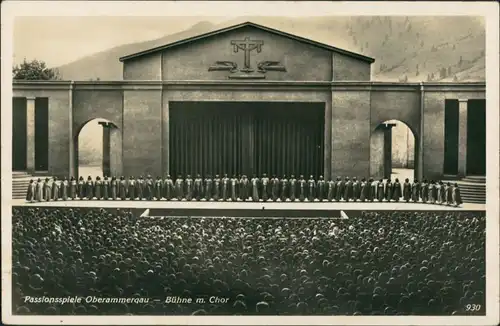 Ansichtskarte Oberammergau Passionsspiele - Chor 1934