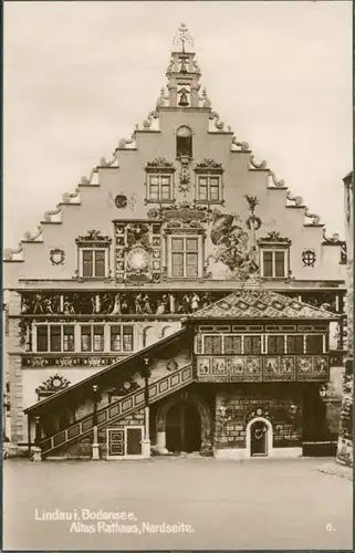 Ansichtskarte Lindau (Bodensee) Altes Rathaus - Nordseite 1928