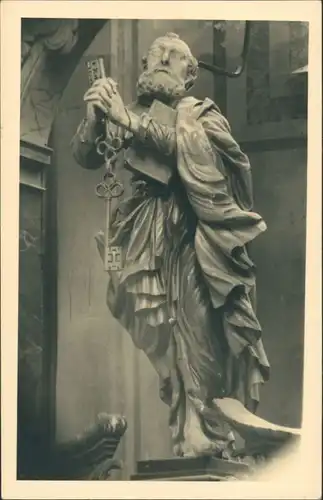 Ansichtskarte  Foto Hege, Religiöse Skulptur St. Wenzel Naumburg/Saale 1925
