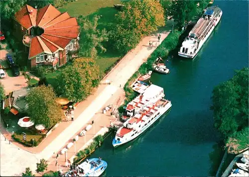 Plau (am See) Fahrgastschiffe am Appartment- und Fischerhaus 1990