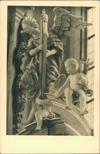 Ansichtskarte  Engel Engels Gruppe in Kirche, Foto-Hege 1925