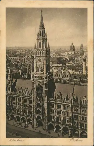 Ansichtskarte München Rathaus 1926